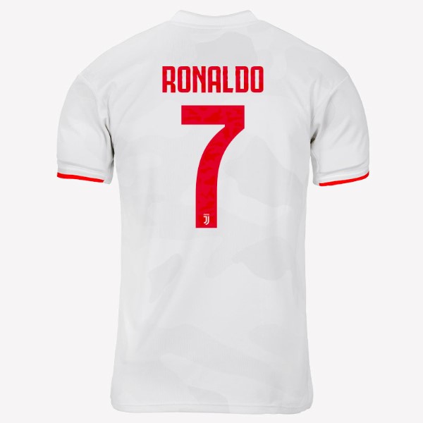 Trikot Juventus NO.7 Ronaldo Auswarts 2019-20 Grau Weiß Fussballtrikots Günstig